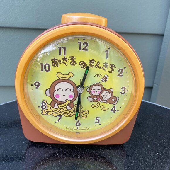 Monkichi Vtg Alarm Clock Sanrio 2003 Works - Picture 1 of 4